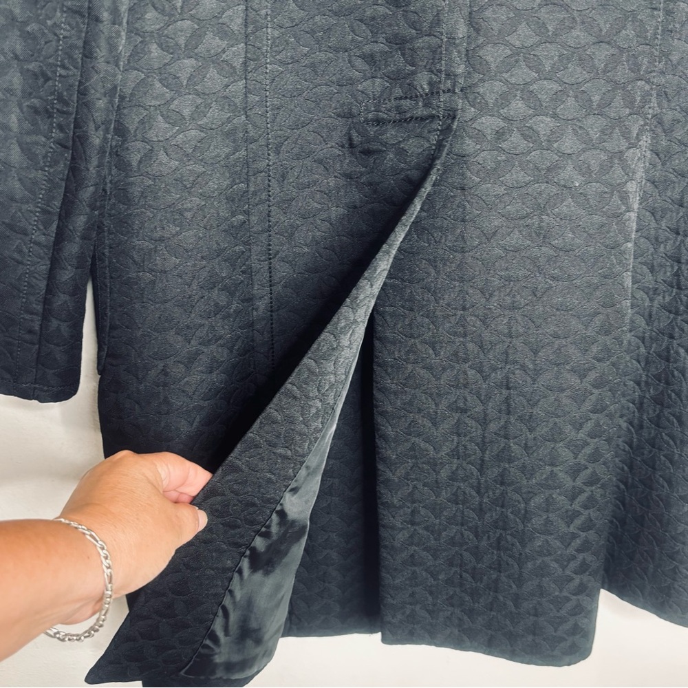 Max Studio Navy Patterned Blazer - image 3